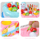 Kitchen Plastic Toys Cutting Food Set