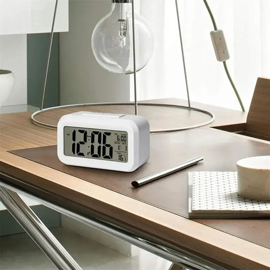 LED Glow Alarm Clock with Backlight & Snooze