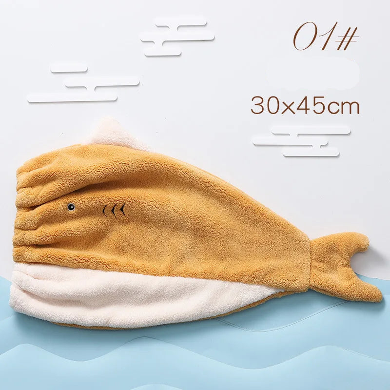 Shark Microfiber Quick-Dry Hair Cap
