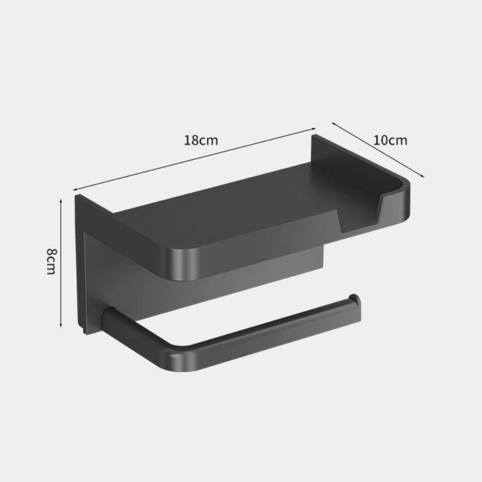 Punch-Free Toilet Paper Holder
