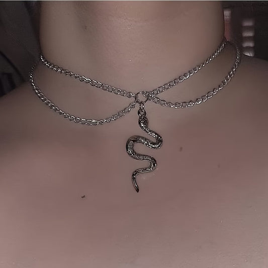 Snake Double Strand Necklace