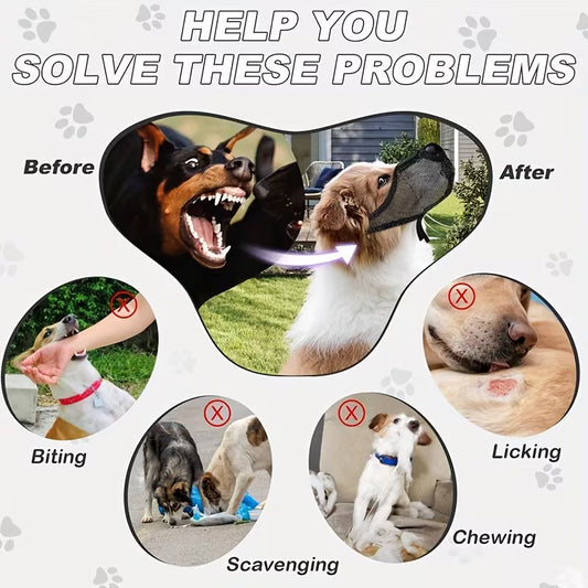 Soft Air Mesh Dog Muzzle