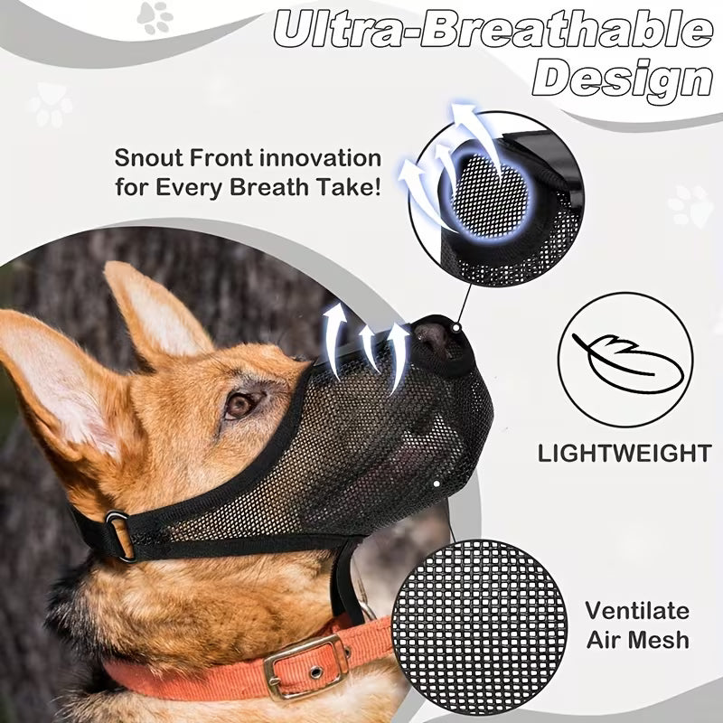 Soft Air Mesh Dog Muzzle