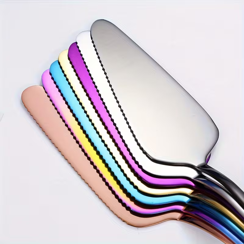 Stainless Steel Cake Spatula & Pizza Cutter Set