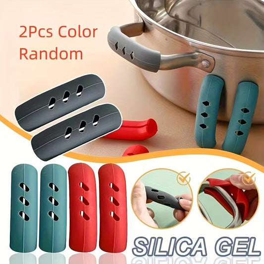 2pcs HeatGuard Silicone Pot Handle Covers