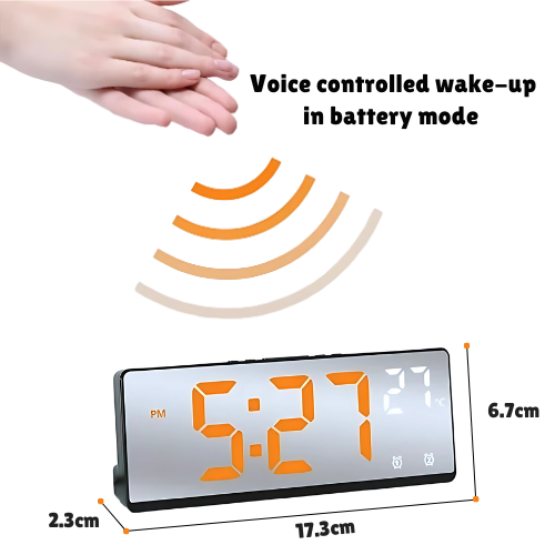 Voice Control LED Alarm Clock