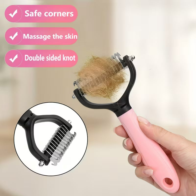 Dual-Sided Pet Grooming Comb