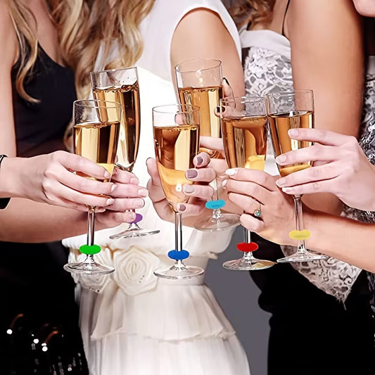 12pcs Silicone Wine Glass Markers