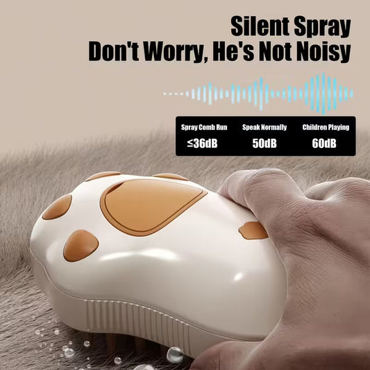 Cat Paw 3-in-1 Electric Pet Steaming Brush