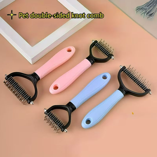 Dual-Sided Pet Grooming Comb