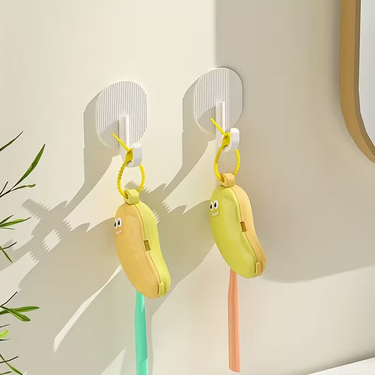 Banana-Shaped Toothbrush Storage Case