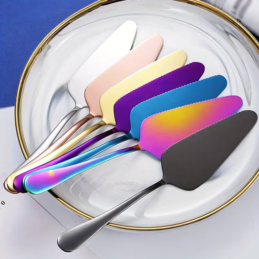 Stainless Steel Cake Spatula & Pizza Cutter Set