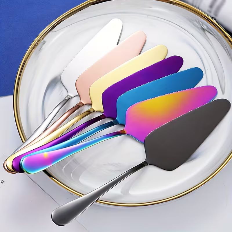 Stainless Steel Cake Spatula & Pizza Cutter Set