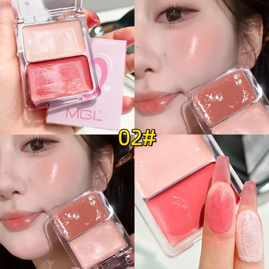 Dual-Color Cream Blush Highlighter