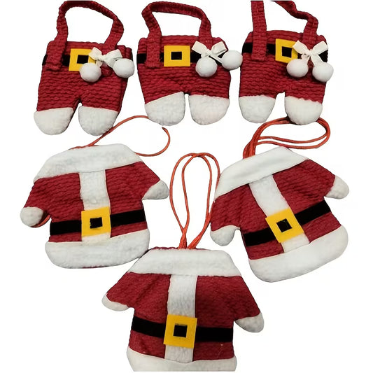 6pcs Santa Suit Cutlery Holders