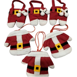 6pcs Santa Suit Cutlery Holders