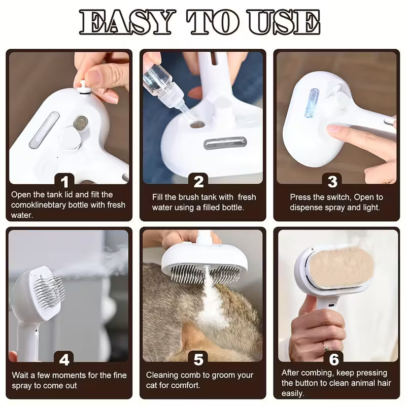 3-in-1 Automatic Steam Pet Hair Remover