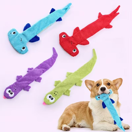 Medium Plush Lizard Shaped Dog Toy