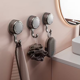 3 Strong Vacuum Suction Cup Hooks