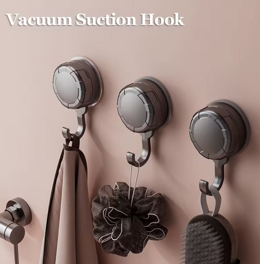 3 Strong Vacuum Suction Cup Hooks