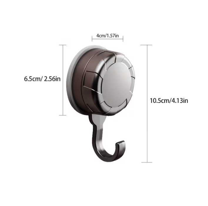 3 Strong Vacuum Suction Cup Hooks