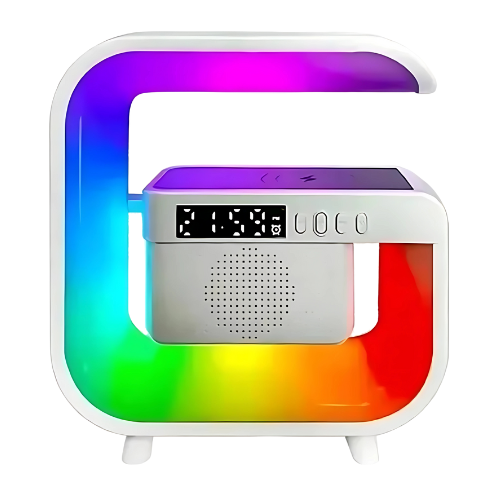 Wireless Charger RGB Alarm Clock Speaker