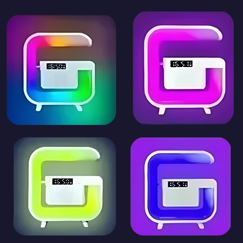 Wireless Charger RGB Alarm Clock Speaker