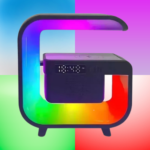Wireless Charger RGB Alarm Clock Speaker